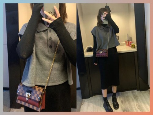 Túi LV Vavin Chain Siêu Cấp Canvas Họa Tiết Damier Ebene Size 19cm